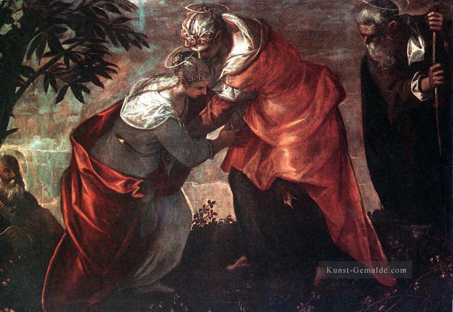 der Heimsuchung Italienische Renaissance Tintoretto Ölgemälde
